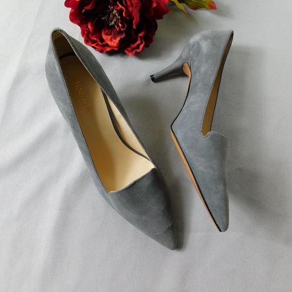 Nine West Shoes - NWOT Nine West Mafalda gray suede pumps